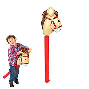 PVC Inflatable Horse Head Stick Children&#039;s Outdoor Toys Children&#039;s Toys Animal Inflatable Long Inflatable Cheering Stick Wholesale