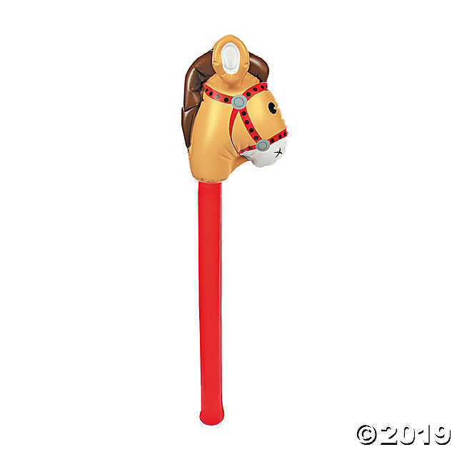 PVC Inflatable Horse Head Stick Children&#039;s Outdoor Toys Children&#039;s Toys Animal Inflatable Long Inflatable Cheering Stick Wholesale