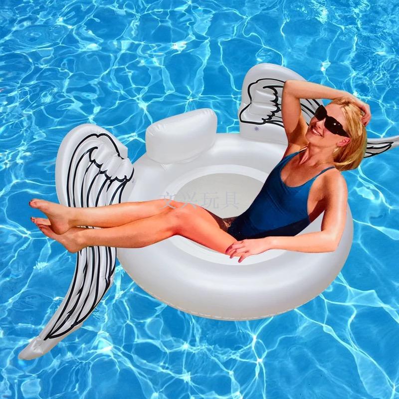Angel Wings inflatable horse patch swim ring buoy