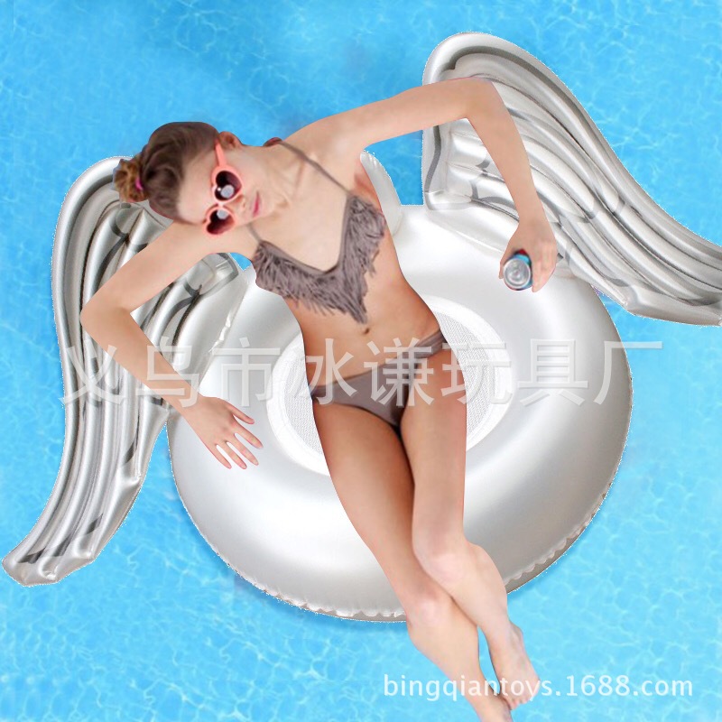 Angel Wings inflatable horse patch swim ring buoy