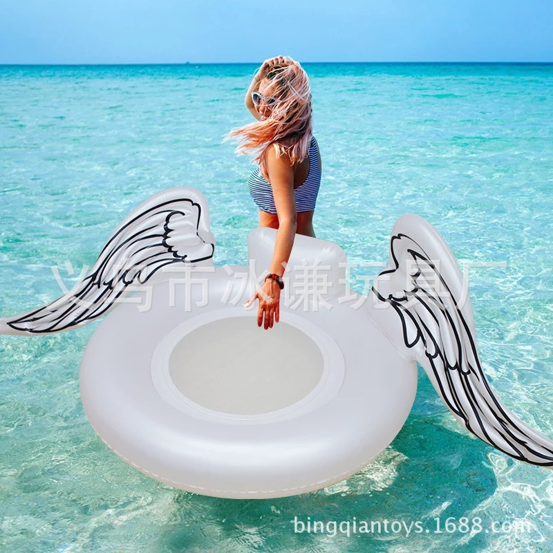 Angel Wings inflatable horse patch swim ring buoy
