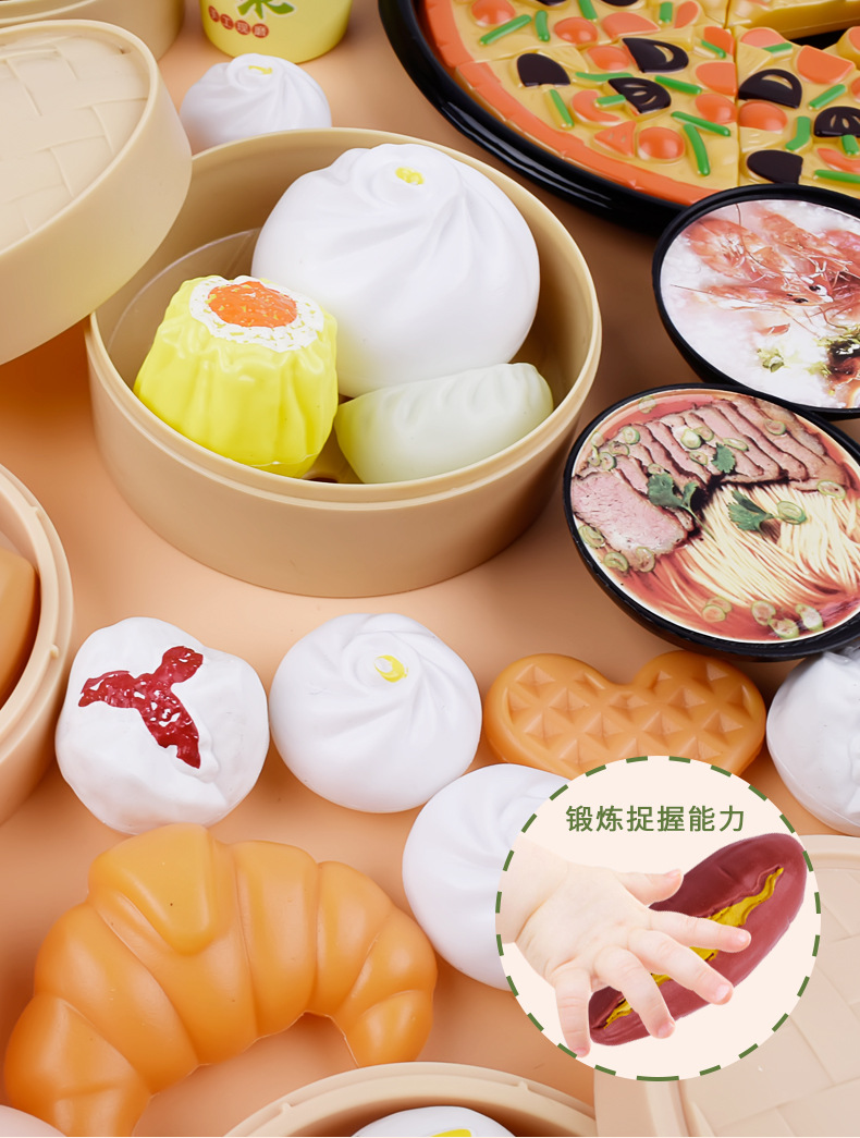 Free Shipping One Piece Dropshipping 84-Piece Set Steamer Steamed Stuffed Bun Set Fruit Cut Children's Kitchen Play House Toys Free Shipping One Piece Dropshipping 84-Piece Set Steamer Steamed Stuffed Bun Set Fruit Cut Children's Kitchen Play House Toys