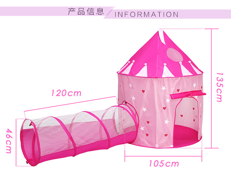 Children's Tent Indoor Toy Play House Luminous Yurt Two-Piece Princess Castle Folding in Stock Wholesale Children's Tent Indoor Toy Play House Luminous Yurt Two-Piece Princess Castle Folding in Stock Wholesale