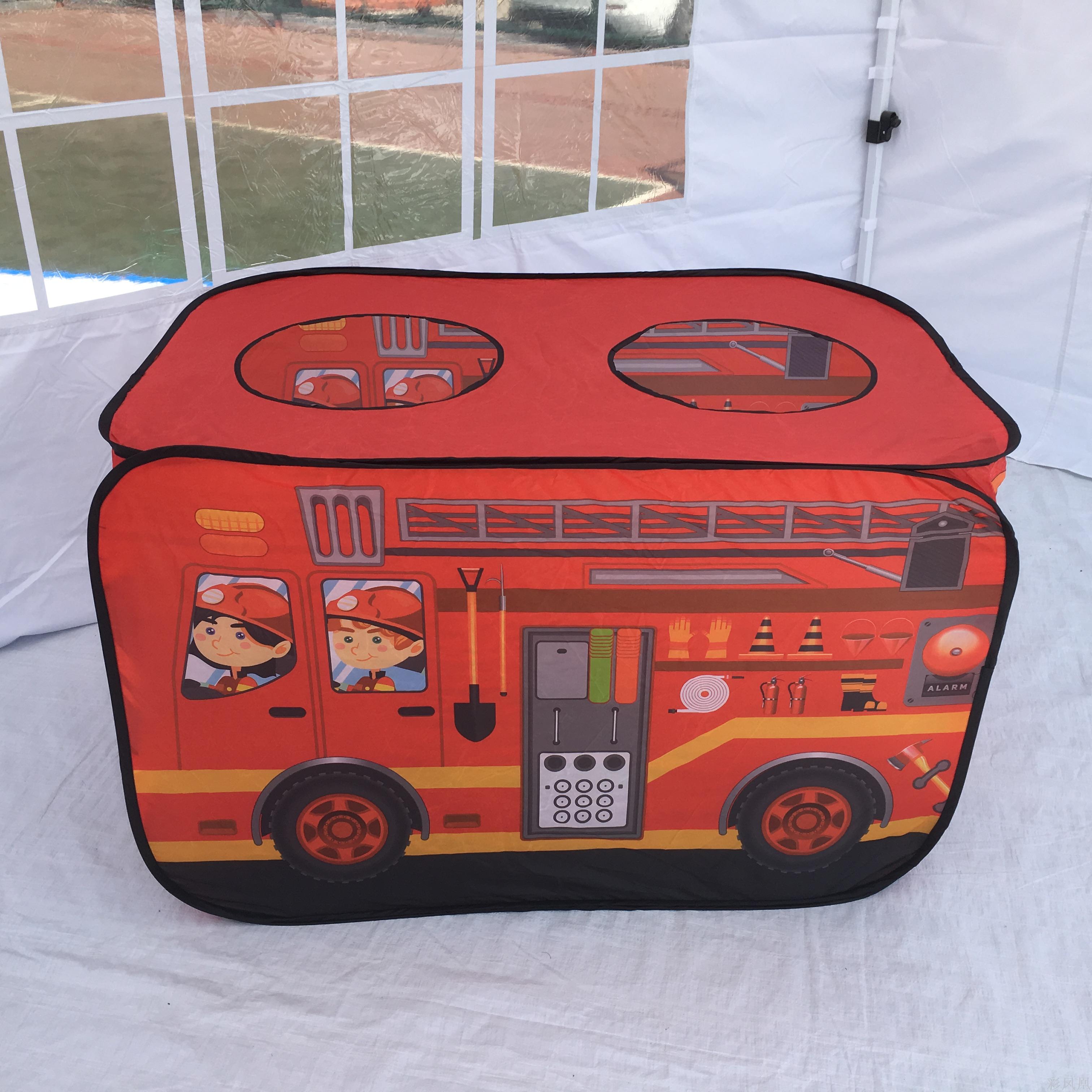 Children&#039;s Tent Firefighter Police Car Play House Indoor and Outdoor Folding Tent Game House Children Car Tent