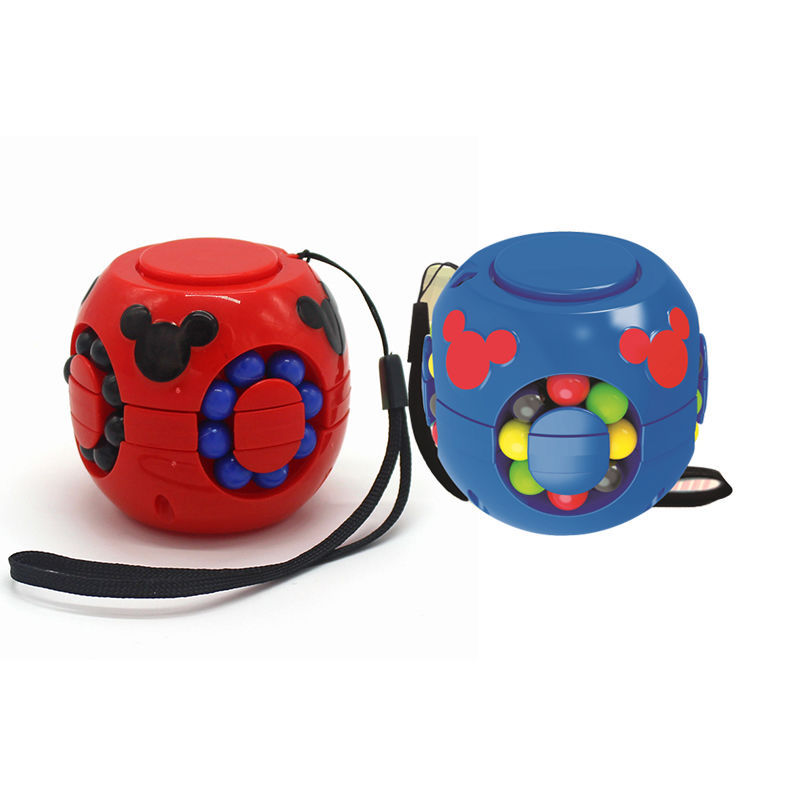 Children's Educational Mental Development Toy Hamburger Cube Hand Spinner Little Magic Bean TikTok Adult Pressure Reduction Artifact