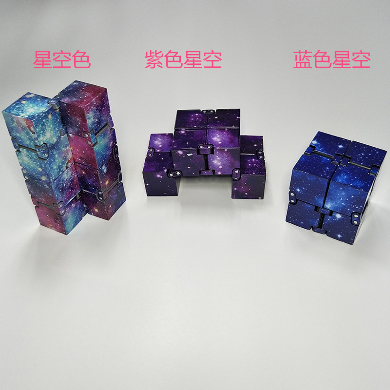 Cross-Border Creative Fingertip Starry Sky Infinite Cube Second Generation Pocket Flip Square Handheld Toy Water Transfer Magic Cube Cross-Border Creative Fingertip Starry Sky Infinite Cube Second Generation Pocket Flip Square Handheld Toy Water Transfer Magic Cube
