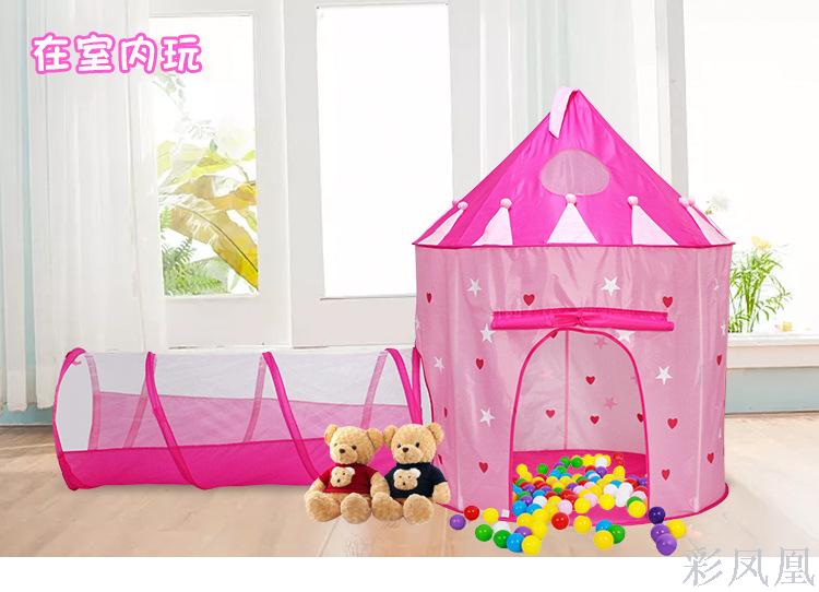 In Stock Wholesale Children's Tent Indoor Toy Play House Folding Luminous Yurt Two-Piece Princess Castle In Stock Wholesale Children's Tent Indoor Toy Play House Folding Luminous Yurt Two-Piece Princess Castle