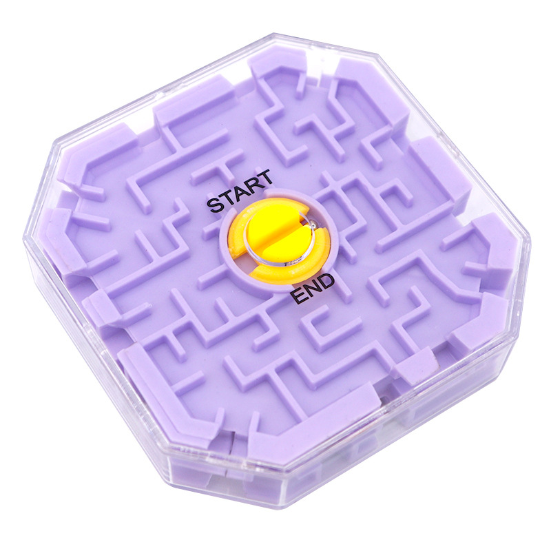 Rubik&#039;s Cube 3D Three-Dimensional Transparent Bead Rolling Maze Children&#039;s Early Childhood Educational Magic Cube