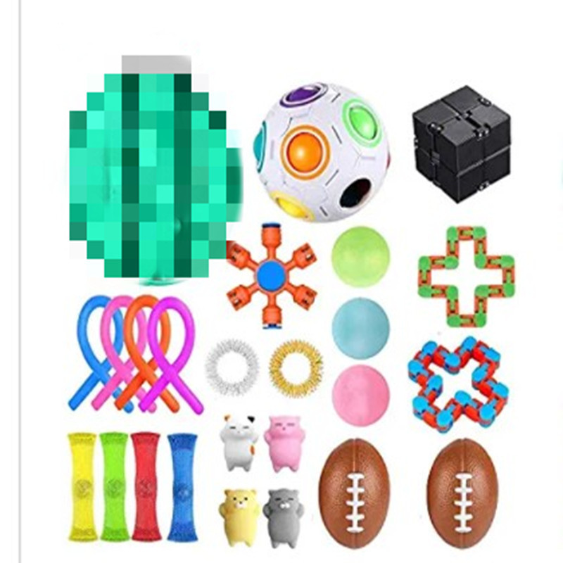 Cross-Border Pressure Reduction Toy Set DIY Squeezing Toy Press Bubble Magic Cube Easter Blind Box Decompression Toy