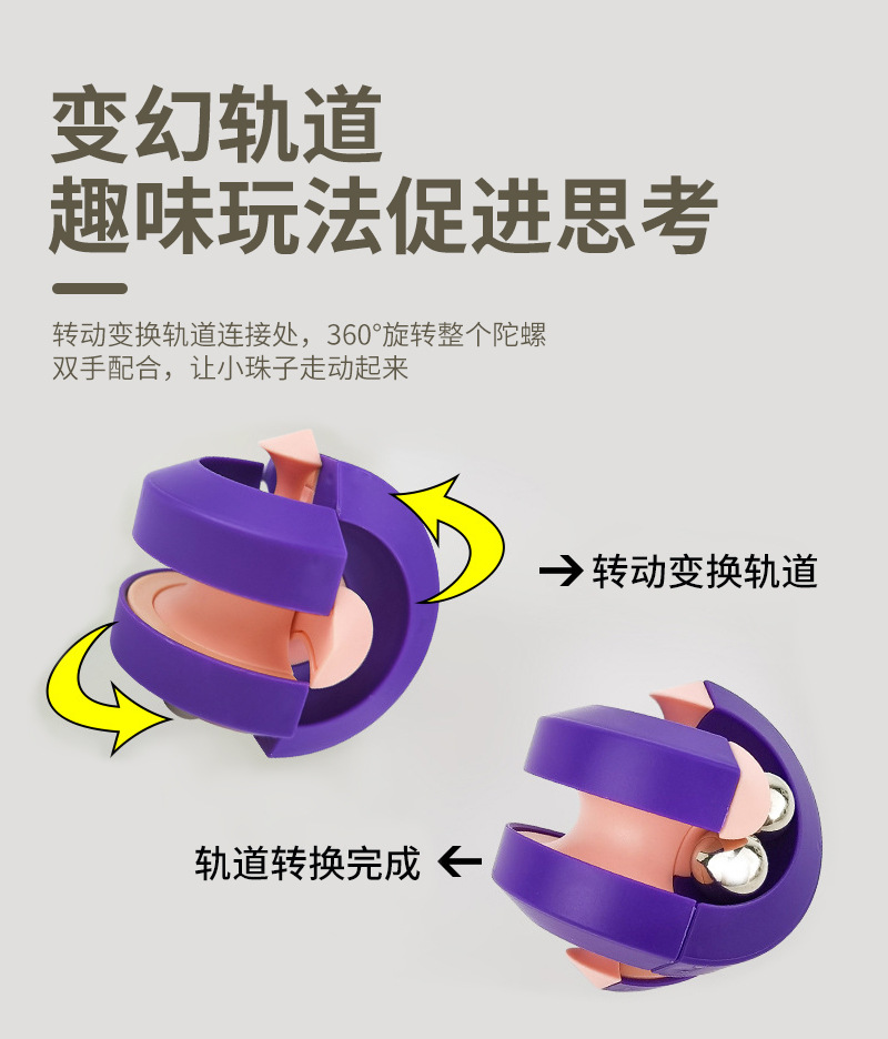 Cross-Border Rotating Small Magic Bean Intelligence Development Fingertip Cube Ball Hand Fingertip gyro