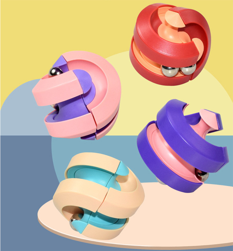 Cross-Border Rotating Small Magic Bean Intelligence Development Fingertip Cube Ball Hand Fingertip gyro
