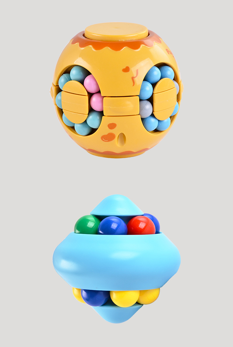 Cross-Border Rotating Small Magic Bean Intelligence Development Fingertip Cube Ball Hand Fingertip gyro