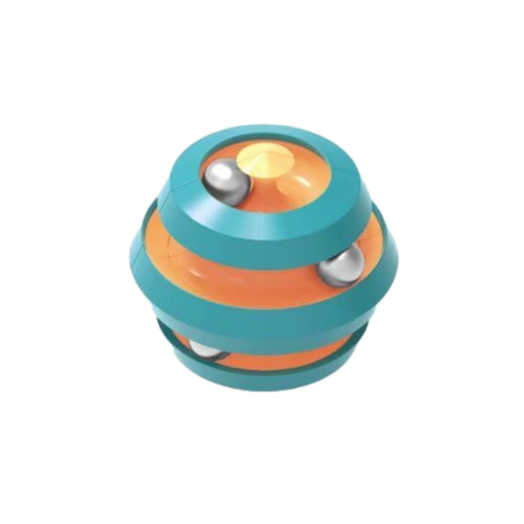 Cross-Border Creative Hand Spinner Four Ball Track Cube Decompression Toy Marbles Pressure-Reducing Magic Cube