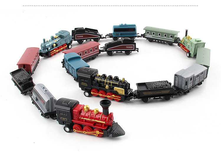 Foreign Trade Hot Sale Simulation Retro Steam Train Pull Back Car Alloy Perambulator Train Model Toy Decoration Foreign Trade Hot Sale Simulation Retro Steam Train Pull Back Car Alloy Perambulator Train Model Toy Decoration
