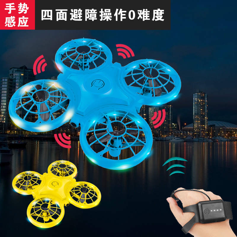 X10 Four-Side Infrared Obstacle Avoidance Four-Axis Aircraft Hand Throw UAV Gesture Sensor Remote Control Aircraft Airplane Model Toy