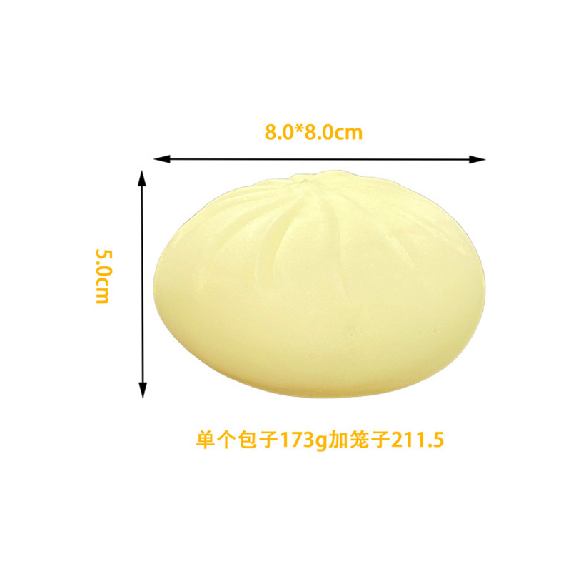 Vent Steamed Stuffed Bun New Steamer Decompression Simulated Bun Model Toy Large Steamed Stuffed Bun Slow Rebound Pressure Reduction Toy Wholesale