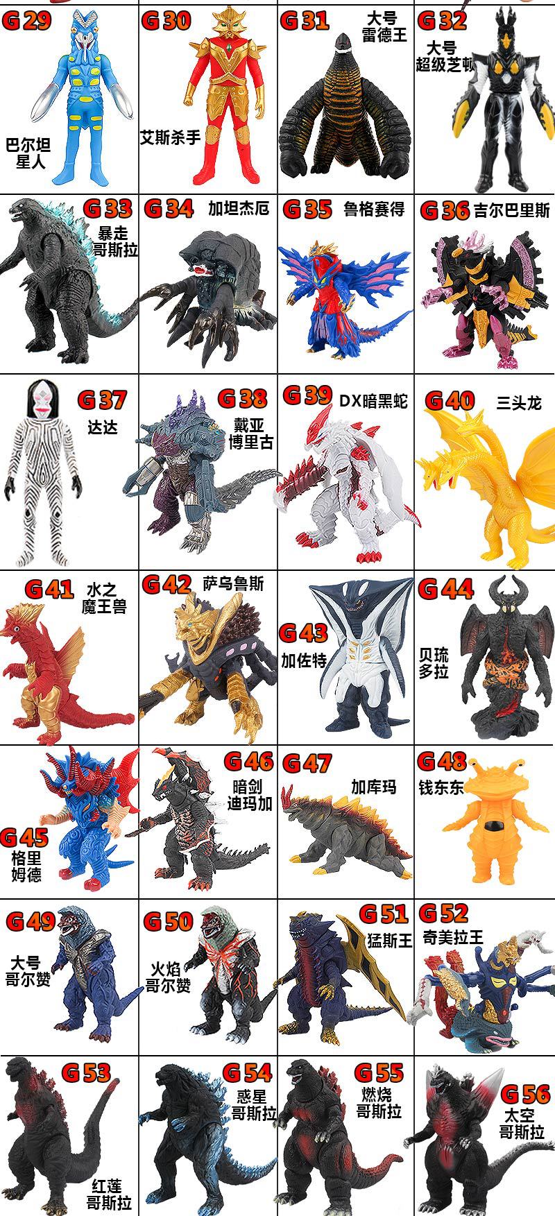 New Soft Rubber Large Steel Godzilla Monster Children&#039;s Model Toy [Not Broken, Not Broken, Not Broken]]