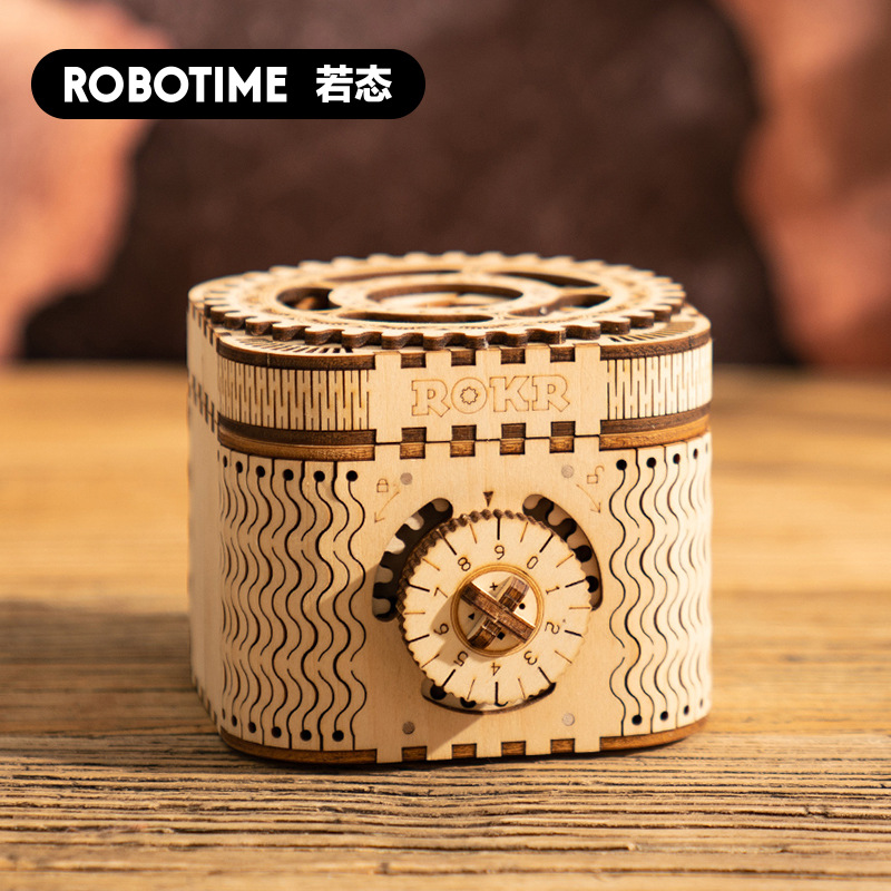 Robotime Ruoke Mechanical Transmission Model Wooden Handmade Assembly 3D Puzzle Model Toy Decoration Creative Gift