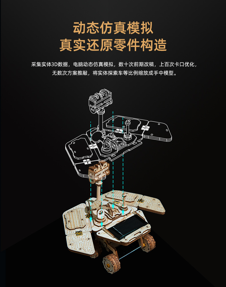 Robotime Ruoke Mechanical Transmission Model Wooden Handmade Assembly 3D Puzzle Model Toy Decoration Creative Gift Robotime Ruoke Mechanical Transmission Model Wooden Handmade Assembly 3D Puzzle Model Toy Decoration Creative Gift