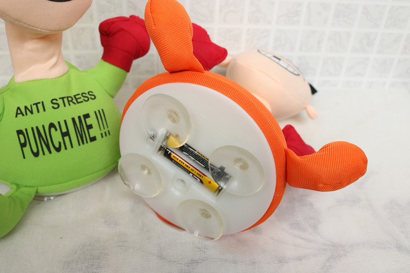 Cross-Border Supply Beaten Punch Me Villain Electric Plush Toy Creative Vent Scream Doll TikTok Same Style