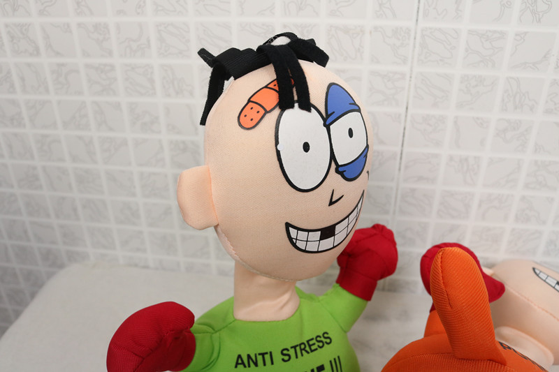 Cross-Border Supply Beaten Punch Me Villain Electric Plush Toy Creative Vent Scream Doll TikTok Same Style