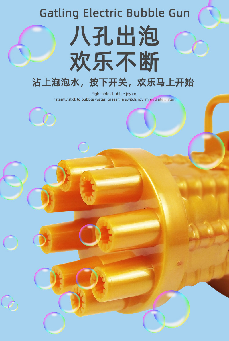 Free Shipping Internet Celebrity Gatling Bubble Machine Electric Automatic Camera Cartoon Bubble Gun Children's Toy Stall
