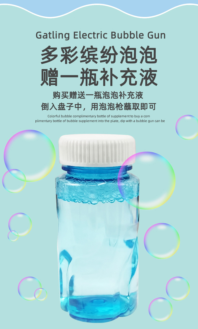 Free Shipping Internet Celebrity Gatling Bubble Machine Electric Automatic Camera Cartoon Bubble Gun Children's Toy Stall