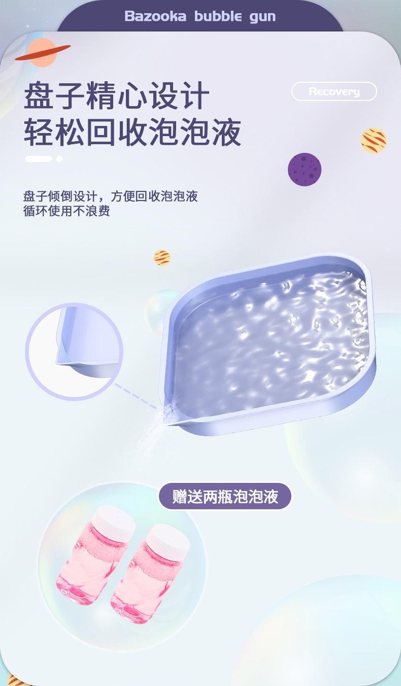 Free Shipping Internet Celebrity Gatling Bubble Machine Electric Automatic Camera Cartoon Bubble Gun Children's Toy Stall