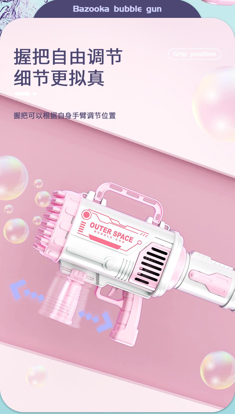 Free Shipping Internet Celebrity Gatling Bubble Machine Electric Automatic Camera Cartoon Bubble Gun Children's Toy Stall