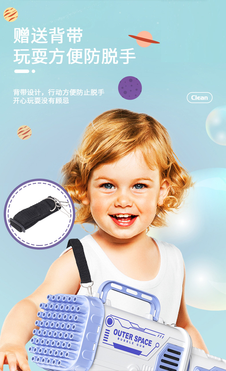 Free Shipping Internet Celebrity Gatling Bubble Machine Electric Automatic Camera Cartoon Bubble Gun Children's Toy Stall