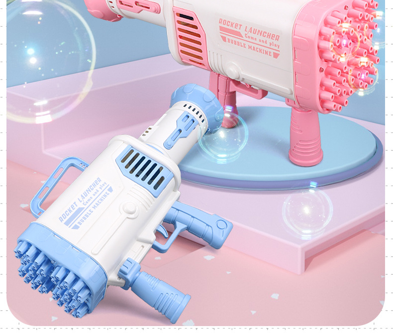 Free Shipping Internet Celebrity Gatling Bubble Machine Electric Automatic Camera Cartoon Bubble Gun Children's Toy Stall