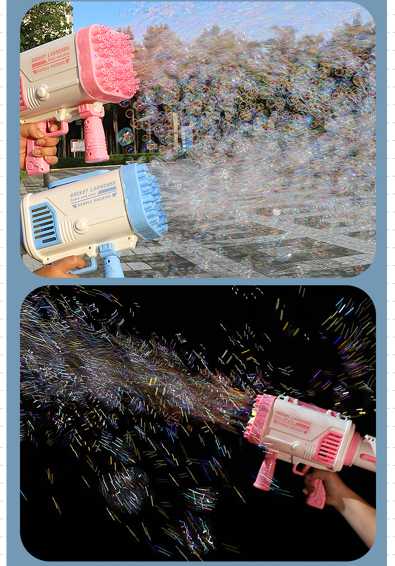 Free Shipping Internet Celebrity Gatling Bubble Machine Electric Automatic Camera Cartoon Bubble Gun Children's Toy Stall
