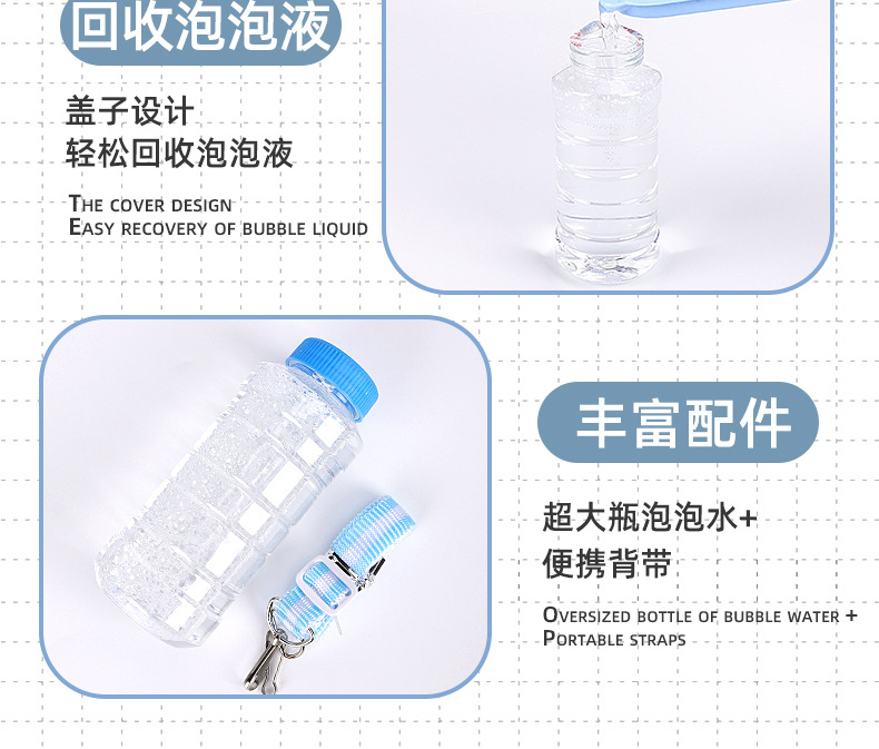 Free Shipping Internet Celebrity Gatling Bubble Machine Electric Automatic Camera Cartoon Bubble Gun Children's Toy Stall