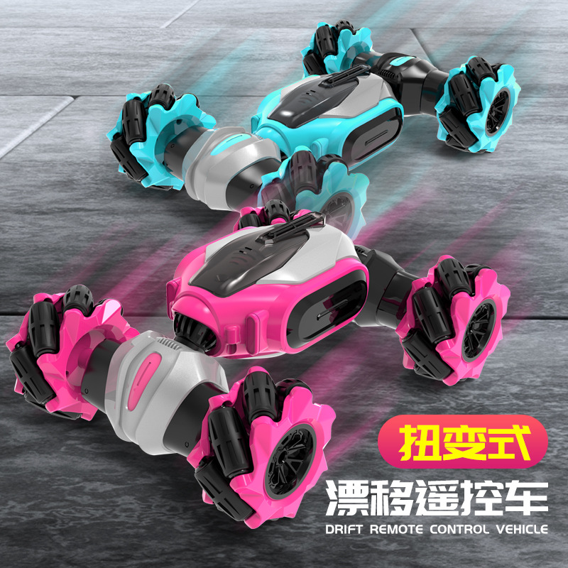 Drive offRoad Vehicle CrossBorder Special Effects Twist Car Electric Rock Crawler Children&#039;s Toy Car 24G Charging