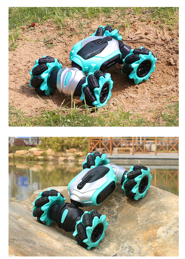 Drive offRoad Vehicle CrossBorder Special Effects Twist Car Electric Rock Crawler Children's Toy Car 24G Charging
