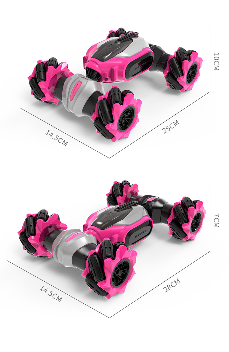Drive offRoad Vehicle CrossBorder Special Effects Twist Car Electric Rock Crawler Children's Toy Car 24G Charging