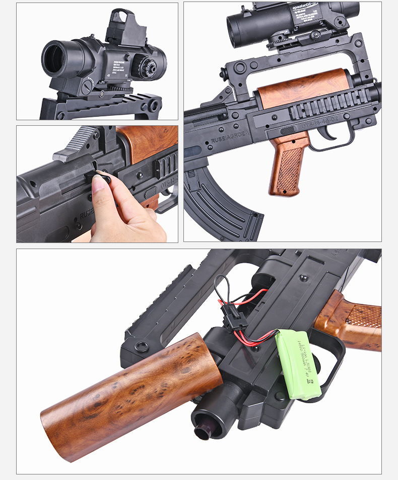 Lochen GROZA dog handgun self-integrated electric water bomb assault rifle jedi eat cock - set boys toy gun