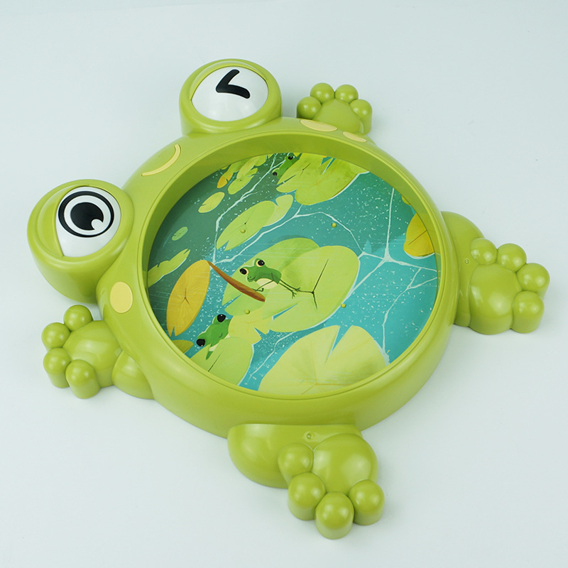 New Frog Fishing Plate Electric Music Magnetic Fish Can Add Water Fishing Table Child Parent-Child Interaction Toy