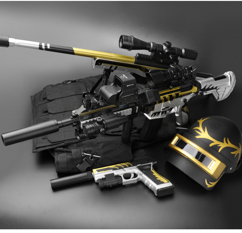 M416 electric continuous fire water bomb golden keel awm sniper jedi eat chicken survival children boys toy gun