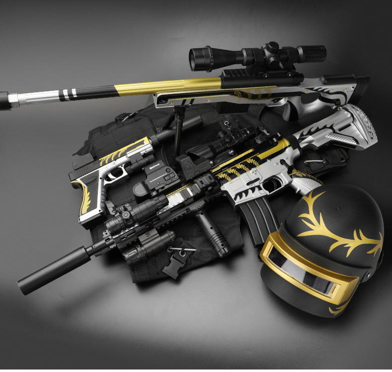 M416 electric continuous fire water bomb golden keel awm sniper jedi eat chicken survival children boys toy gun