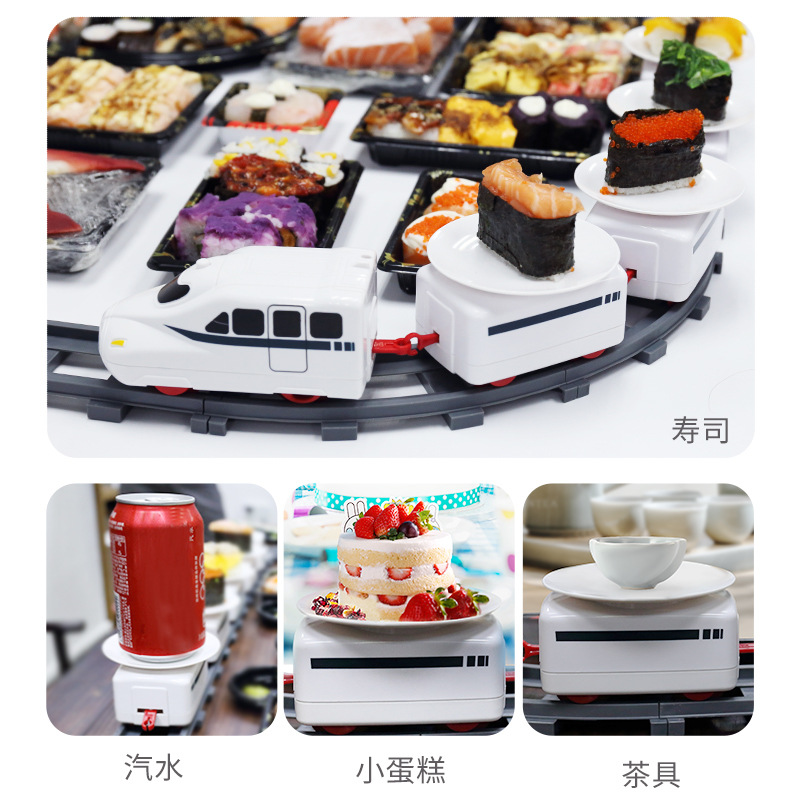 Conveyor Belt Sushi Toy Railway Train Electric Internet Celebrity Same Style Play Train Toy