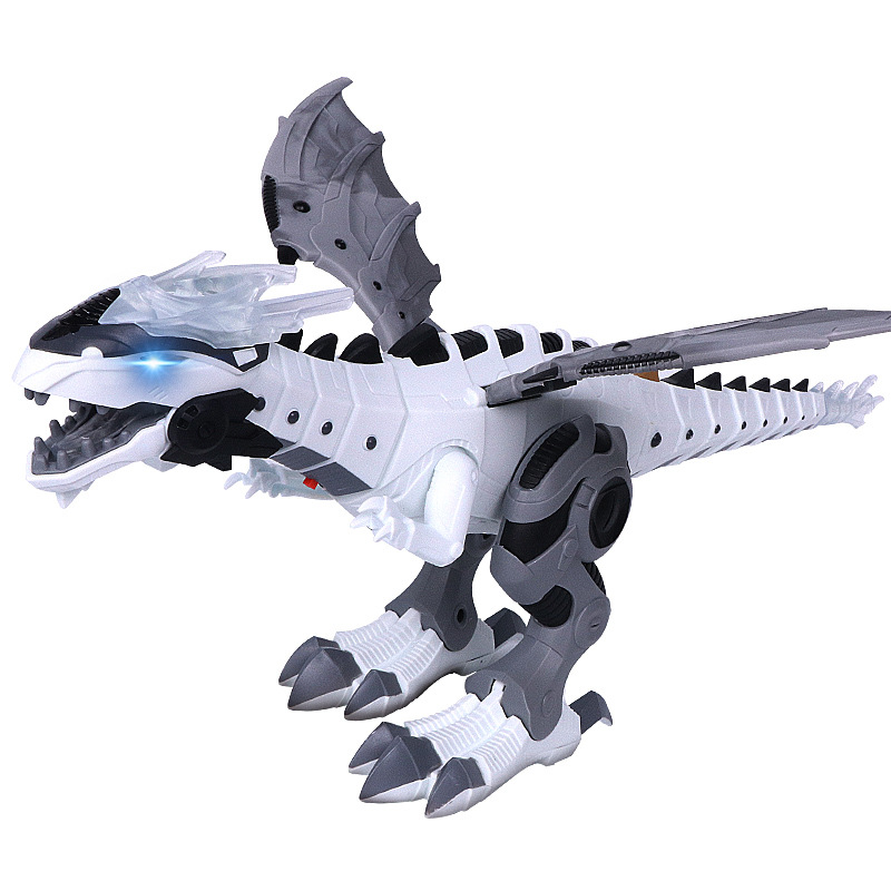 Mechanical Spray Dinosaur Electric Fire-Breathing Mechanical Dragon Large Model Toy Factory Direct Sales Rongkai 6818