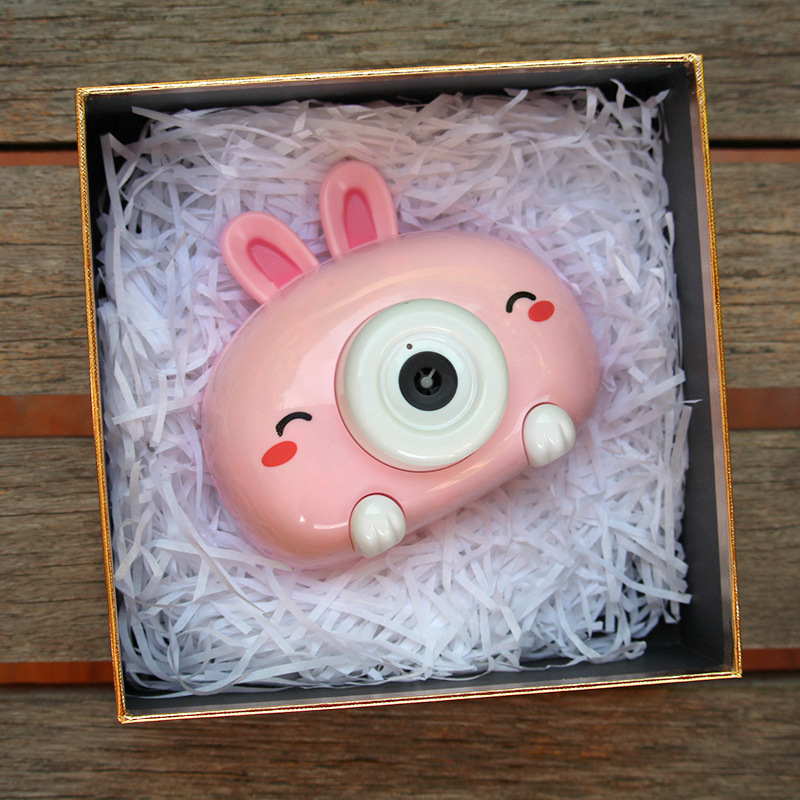Tiktok Same Style Bubble Machine Pig Crab Bubble Machine Electric Bubble Blowing Camera Girl Toy Stall Supply