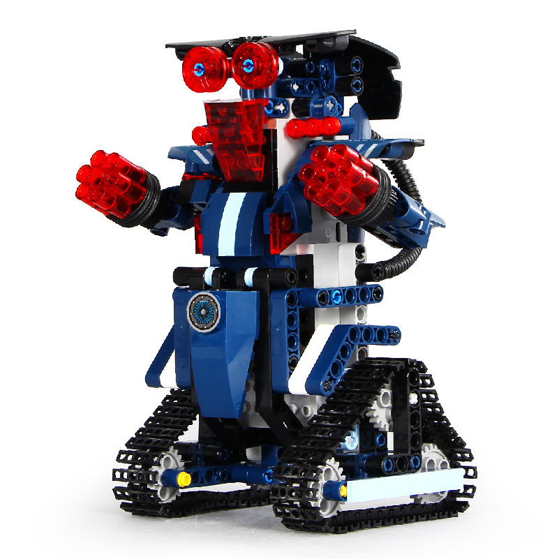 Children's Programming Robot Electric Remote Control Building Blocks Toy Science and Education Puzzle Yuxing Mouldking13