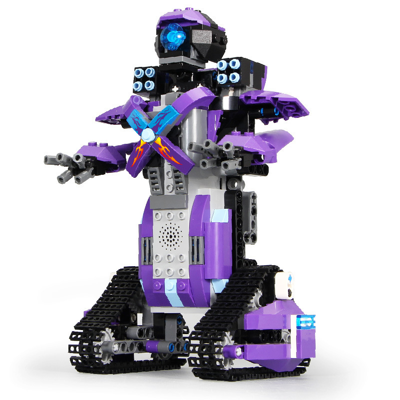 Children's Programming Robot Electric Remote Control Building Blocks Toy Science and Education Puzzle Yuxing Mouldking13