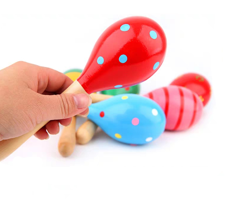 Medium 20cm Sand Hammer Kindergarten Early Education Music Children's Grip Wooden Maracas Training Baby Toy Orff Medium 20cm Sand Hammer Kindergarten Early Education Music Children's Grip Wooden Maracas Training Baby Toy Orff