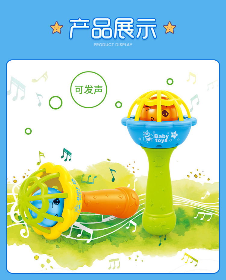 Soft Rubber Single-Head Hammer Sand Hammer Hand Rattle Newborn Baby Comfort Toy Infant Hand-Held Rattle Sand Hammer Soft Rubber Single-Head Hammer Sand Hammer Hand Rattle Newborn Baby Comfort Toy Infant Hand-Held Rattle Sand Hammer