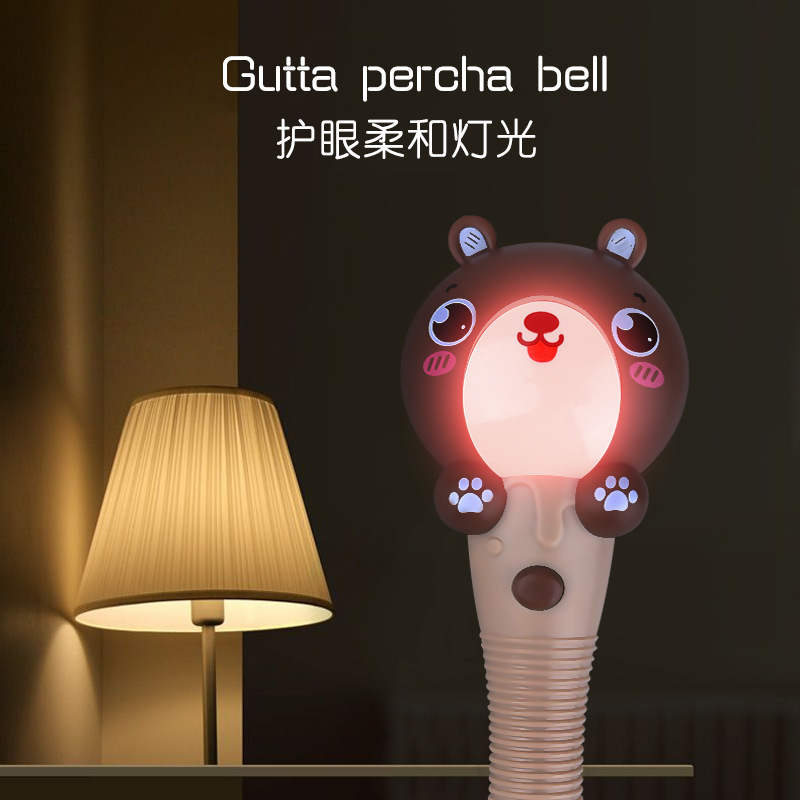 Newborn Infant Deer Rattle Bear Sand Hammer Water Boiling Suitable Teeth Bite Baby Teether Stick Sand Hammer