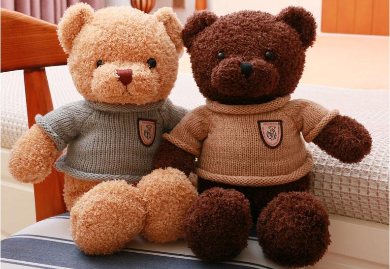 Teddy Bear Doll Plush Toys Children's Pillow Ragdoll Night Market Ferrule Gift Present Floor Push Stall
