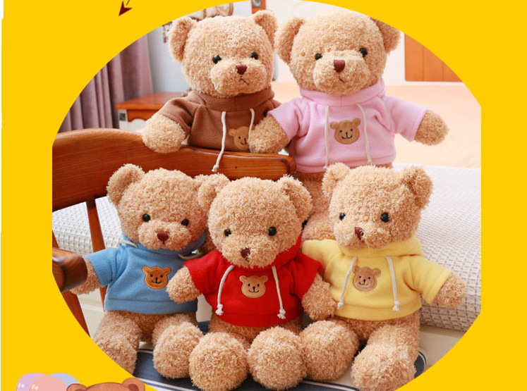 Teddy Bear Doll Plush Toys Children's Pillow Ragdoll Night Market Ferrule Gift Present Floor Push Stall